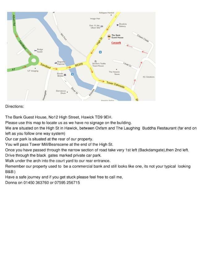 The Bank Guest House Hawick Εξωτερικό φωτογραφία
